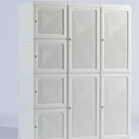 ANTBOX Portable Wardrobe Closet Storage Organizer for Clothes,Transparent Door Panels,Suitable for Living Room, Bedroom,Plastic Wardrobe with Magnetic Door and Easy Assembly 10 Cubes