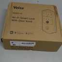 Veise VE027-K Built-in WiFi Smart Lock with 2 Knob, Fingerprint Keyless Entry Door Lock Handle Set for Front Door, App Remote Control, Electronic Digital Keypad Deadbolt, IP65 Waterproof, Satin Nickel