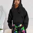 AGERWAY Girls Clothes 2 Piece Clothing Sets Crop Tops Hoodie Long Sleeve Sweatshirts and Pants Fall Winter Outfits for Girls