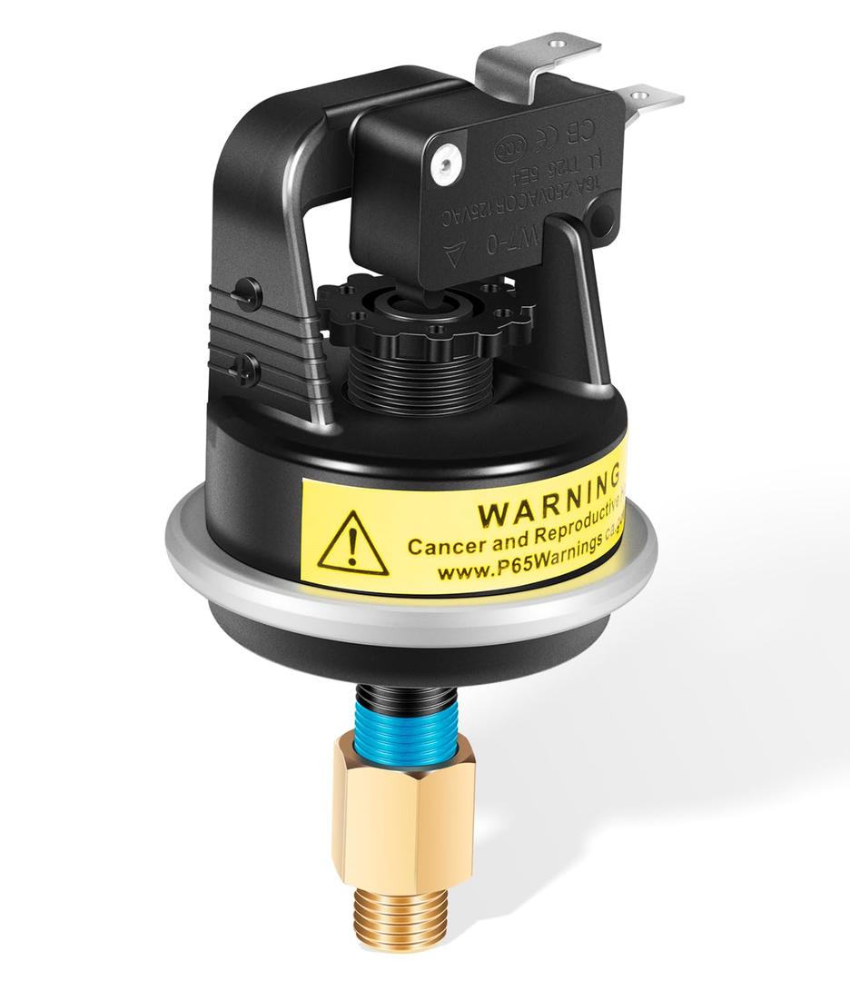 2 Psi R0013200 Swimming Pool Heater Air Pressure Switch Replacement with O-Ring for Jandy/Zodiac/Laars/Teledyne Pool & Spa Heaters