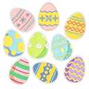 HEYTRCO 9PCS Easter Eggs Iron on Patches, Cute Cartoon Colorful Eggs Hunt Embroidered Repair Patches for Clothes, Decoration Applique for Hats, Jeans, Jackets, Backpacks, Shoes（Easter）