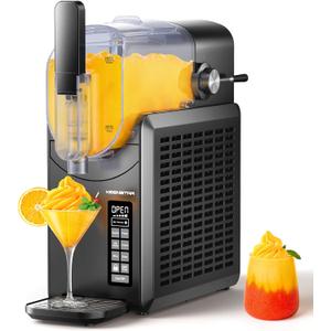 KEENSTAR Slushie Machine, Slushy Machine for Home, Professional Frozen Drink Maker with Self-Cleaning, No Ice Needed, 6 Preset Programs for Margaritas, Frapps, Milk Shake & More