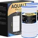 AQUALTRA Pool Filter Compatible with PA90, C900, C-8409, CX900RE, FC-1292, 90 sq. ft. Pool Filter, 17 3/8" x 8 15/16" 2 Pack