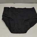INNERSY Period Underwear for Women High Waisted Leak-Proof Postpartum Menstrual Panties 3-Pack (Black, M)
