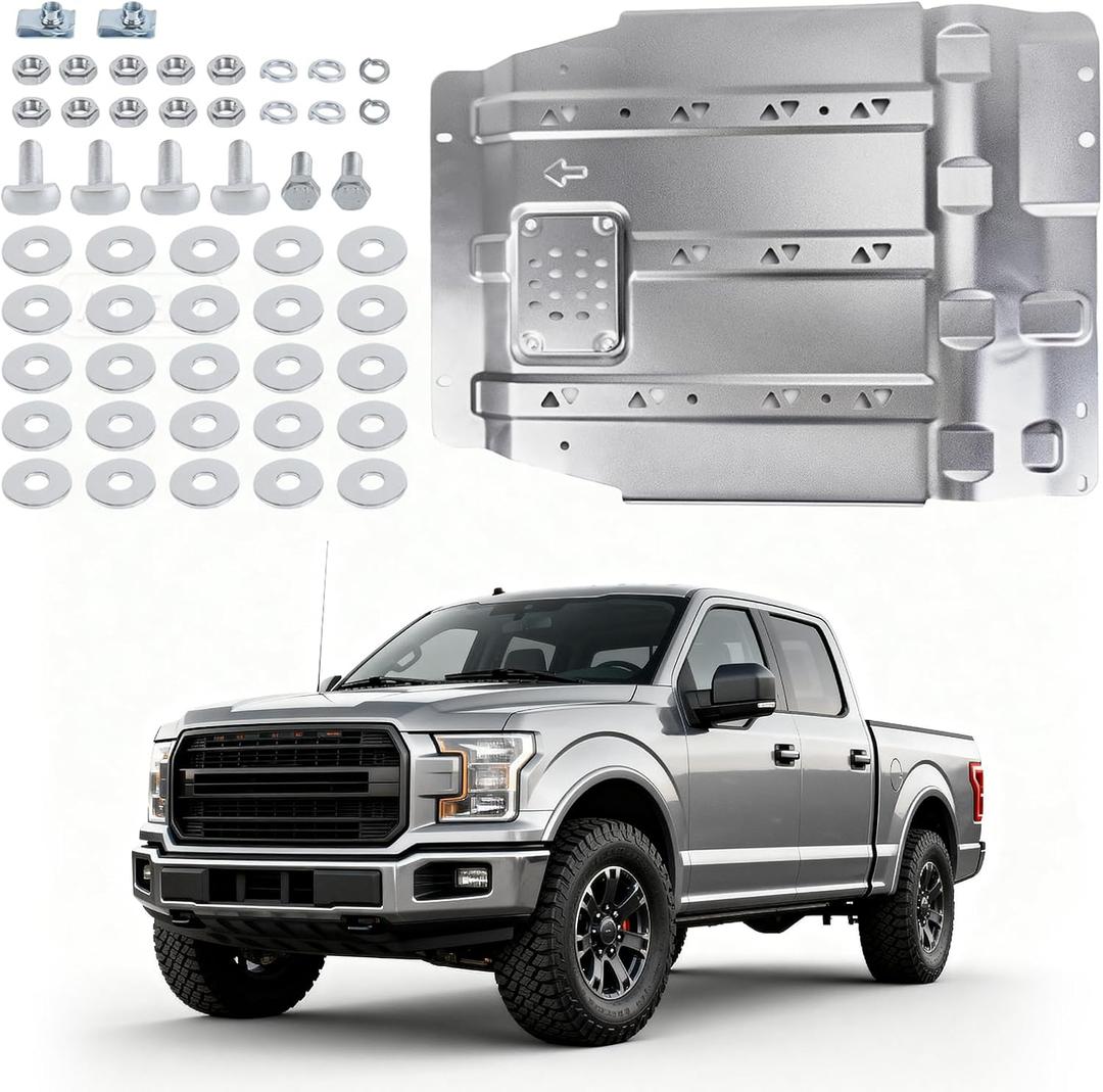 Transmission Skid Plate for Ford F150 2015-2022 4WD Manganese Steel