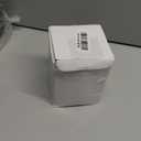 Baquler Large Flameless LED Battery Operated Pillar Candle - 3 Wick 5"x4" Snowy Frosted White Flameless Christmas Fake Candle for Xmas Table Centerpiece Holiday Rustic Indoor Home Decor