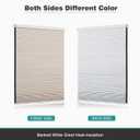 Changshade Cordless Cellular Shades, Light Filtering Honeycomb Shades for Windows, Pull Down Pleated Blinds, Easy to Install for Indoor Windows and French Doors,18" W x 50" H, Beige