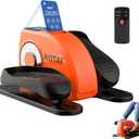 Under Desk Elliptical Machine for Seniors Rehab Electric Seated Leg Foot Pedal Exerciser Bike, Portable Trainer for Home & Office with Remote and LCD Monitor