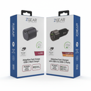 Z Gear USB-C Fast Wall Charger - 20 Watts and ZGear - Quick Charge 3.0 Car Charger - 45 Watts
