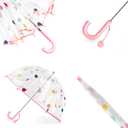 Kids Clear Bubble Umbrellas for Rain Dome Windproof Umbrella for Kid Girls and Boys