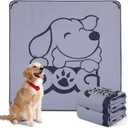 Washable Pee Pads for Dogs with Pheromones : 2 Packs Reusable Puppy Pads Super Absorbnet Dog Floor Mats for Whelping, Incontinence, Training, Crate , 72x72