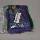 Artoid Mode Purple Mask Beads Mardi Gras Placemats Set of 4, 12x18 Inch Seasonal Carnival Holiday Table Mats for Party Kitchen Dining Decoration