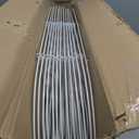 AMAGABELI 25 Panels 24in(H)35ft(L) Decorative Garden Fence No Dig Rustproof Metal Pre-Linking Fence Panels Garden Edging Border Animal Barrier Fencing for Flower Beds Yard Patio Outdoor Decor White