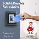 2 x Valentines Badge Reel,Cute Goose Acrylic Badge for ID Card Badge,Fun Telescoping Retractable Badge Holder Alligator Clip Accessories for Nurse,Medical Worker,Nursing Student,Teacher (Style4)