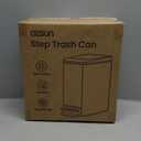 Cesun Small Bathroom Trash Can with Lid Soft Close, Step Pedal, 6 Liter / 1.6 Gallon Stainless Steel Garbage Can with Removable Inner Bucket, Anti-Fingerprint Finish (Brown)