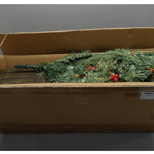 2 Pack 4FT Small Mini Pre-Lit Christmas Trees Potted Artificial with 160 Lush Branch Tips 100 LED Warm Lights, Pine Cones and Berries for Holiday Xmas Gift Home Decor, 8-Mode Timer Battery Box