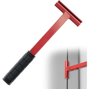 Clearance .134 Gauge Commercial Door Hinge Adjustment Tool, Long Handle Hinge Gap Adjusting Wrench with Rubber Grip, Heavy Duty Painted Steel Hinge Bender Spanner for Office, Mall, Hospital