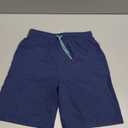 UMELOK Boys Swim Trunks with Compression Liner Toddler Swimsuit (10-12 Years, Navy Blue)