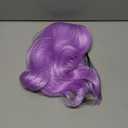 Short Bob Wigs with Bangs for Women Loose Wavy Wig Curly Wavy Shoulder Length Bob Synthetic Cosplay Wig for Girl Colorful Costume Wigs (Purple)