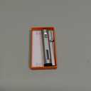 Windproof Triple Jet Flame Lighter - Adjustable Flame with Safety Lock, Refillable and Gift-Boxed(Gas Not Include) (White)