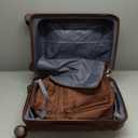 Triplayer Carry On Luggage 22x14x9 Airline Approved, 22 Inch PP Hardshell Luggage Carry-on Suitcase with Spinner Wheels, Carry On Suitcase Set for Women(Mocha