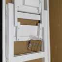 Folding Step Stool Step Ladder 2 Tier, Multi-Functional Folding Solid Wood Ladder Stool, Step Stool Household Muliti-Color Step Ladder Stool for Household and Office 330lbs,White,2step