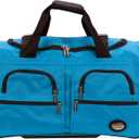 Rockland Rolling Duffel Bag, Black, 22"