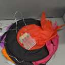 Halloween Decorations 6 Pcs Lighted Hanging Witch Hat Ghosts, 8 Modes Remote Control, 13 FT Long Halloween String Lights Holiday Decor for Indoor Outdoor Yard, Lawn, Scary Theme Party