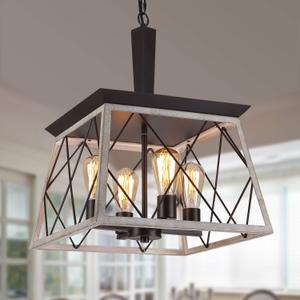 Q&S Farmhouse Chandelier,Dining Room Light Fixture