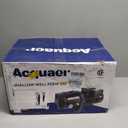 Acquaer Shallow Well Jet Pump,Cast Iron, Well Depth Up to 25ft, 115V/230V Dual Voltage, Automatic Pressure Switch