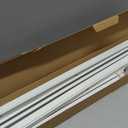 Aluminum 6 ft9 ft Ceiling Curtain Track Set with 3 Types of Hooks, Adjustable Ceiling/Wall Mount Room Divider Curtain Rail System for Living Room, Bedroom, White