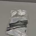 SATINIOR 6 Pcs Women's Rain Bonnet with Visor Clear Waterproof Plastic Rain Bonnet Hat for Women Female (Black Edge)