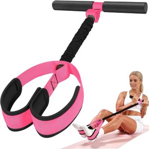 2 x Upgraded Pedal Resistance Band with Handle, Thickened Latex Tubes and Soft Foam Fabric Foot Pedal, Abdomen, Waist,Core/ABS, Arm, Leg,Arms Equipment Gift for Women,Physical Therapy