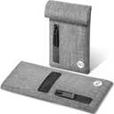 Carbon Lined Bags Airtight Waterproof Zipper Bag with Pocket Size, Durable Water Resistant Bag Portable Travel Pouch Great Gifts for Friends (Grey)