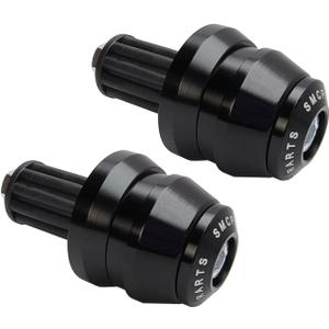 22mm 7/8'' Motorcycle Bar End Plug Sliders Universal Handlebar Grips Bar Ends Caps replacement for Honda Yamaha Suziku Kawasaki BMW Motorbike Dirt Bike (Black)