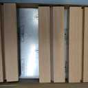 TONICE 5x7 Acrylic Sign Holder with Wood Base 3 Pack L/T Shape Vertical or Slant Back Display for Wedding, Restaurant, Store, Office, Hotel