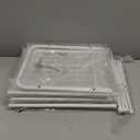 LINZINAR Shoe Rack Long 3 Tier Shoe Storage Organizer Metal Wide Shoe Shelf for Closet Entryway Bedroom 24 Paris Large Capacity, Black (White, 3-Tier)