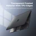 BlueSwan Anti-Cracking Hard Shell Case for MacBook Pro 13 inch, M2/M1 2026 2022-2017 A2338 A2289 A2251 A2159 A1989 A1706 A1708, Scratch Resistant & Drop-Protection Soft TPU Bumper, Frosted Black