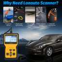 OBD2 Car Scanner Diagnostic Tool, Vehicle Engine Fault Code Reader CAN Diagnostic Scan Tool, Check Automotive Engine Light Emission Monitor Status, Universal for SUV RV Truck