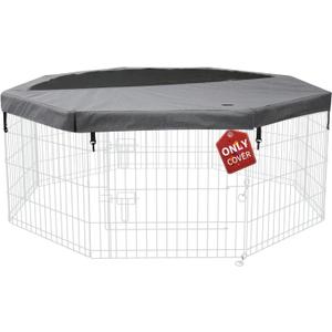 Top Cover Sun/Rain Proof Provide Shade and Security for Indoor Outdoor Dog Playpen Fits All 24" Wide 8 Panels Pet Exercise Pen (Playpen Not Included)