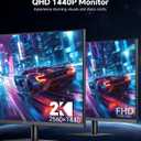 KTC 32 Inch 2K 120Hz Computer Monitor, IPS QHD 2560 x 1440p Monitor with Ultra-Thin Bezels, HDR10, Adaptive Sync, HDMI/Display Ports, Tilt Adjustable, Eyecare, for Office and Casual Gaming, H32T13
