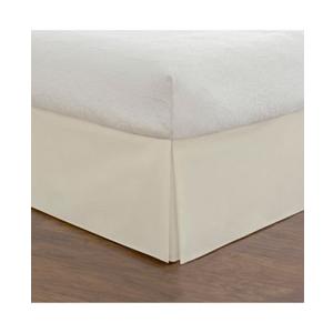 MIYE Bed Skirt, 14 Inch Drop Easy Fit, Machine Washable (White, Full 14" Drop)
