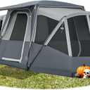 TIMBER RIDGE 5-9 Person SUV Tent with Screen Porch and Awning for Family Camping, Weather Resistant and Portable Van or Car Tent, Includes Rainfly and Storage Bag, 13' W X 10' L X 7.1' H (Grey)