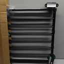 Babelio Baby Gate for Stairs, Kitchen & Doorways, No Bottom Bar| Easy Install| One-Handed Operation| Auto-Close| Hardware Mount Safety Dog Gate (Black, 28" H, 24-39" W-Compact)
