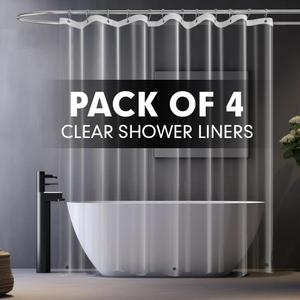 Shower Curtain Liner 4 Pack