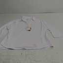 Women's Polo Shirt 3/4 Long Sleeve Golf Quick Dry T Shirts UPF 50+ Athletic Casual Work Shirts Tops for Women L, Wh