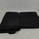 Surmente Black Tablecloth 90 x 132-inch Rectangular Polyester Table Cloth for Weddings, Banquets, or Restaurants