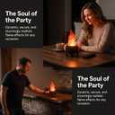 3D Artificial Fake Fire Flames - 110V LED Effect Light Electric Fake Campfire Lamp, Realistic Simulated Prop Flame Lamp for Christmas/Halloween/New Year/Indoor/Stage/Party/ Night Club Decorations