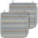 FUNHOME Outdoor Cushion Covers 22 x20 x4 inch,Set of 5,Slipcover Replacement for Garden Lawn Seat Sofa Cushions,Water-Resistant Patio Chair Cushion Cover Only,No Insert(Gray Stripe)