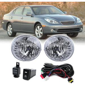 Fog Lights Assembly Compatible With 04-05 Toyota Rav4/ 05-07 Toyota Avalon/ 06-09 Toyota 4 Runner/ 05-06 Lexus ES330 OEM Replacement Fog Lamps (2004-2005 RAV4)